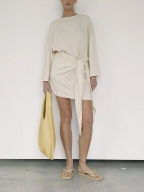 NWT Boheme goods Wrap Dress in milk